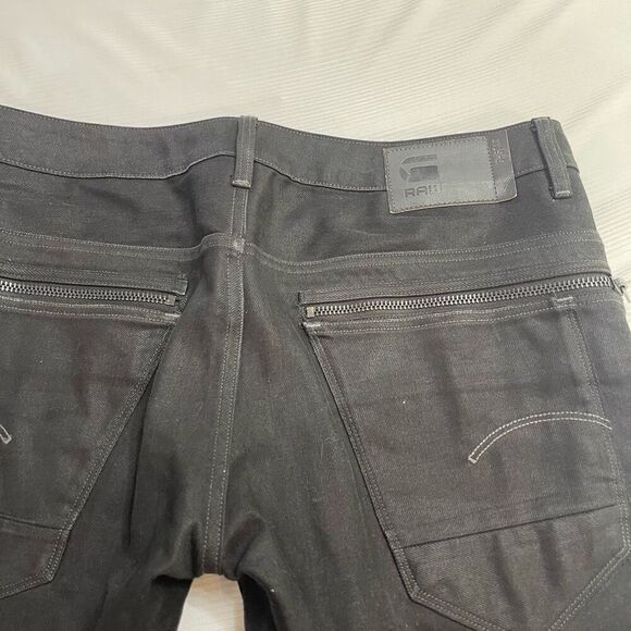 G Star Raw Arc Zip 3D Slim Black Tapered Denim Jeans Size 36 X 31 - Picture 12 of 12
